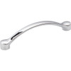 Elements 128 mm Center-to-Center Polished Chrome Arched Belfast Cabinet Pull 745-128PC