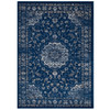 Modway Lilja Distressed Vintage Persian Medallion 5x8 Area Rug Moroccan Blue, Beige and Ivory R-1127A-58