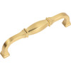 Jeffrey Alexander 128 mm Center-to-Center Brushed Gold Audrey Cabinet Pull 278-128BG