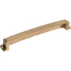 Jeffrey Alexander 192 mm Center Satin Bronze Square-to-Center Square Renzo Cabinet Cup Pull 141-192SBZ