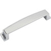 Jeffrey Alexander 128 mm Center Polished Chrome Square-to-Center Square Renzo Cabinet Cup Pull 141-128PC