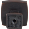 Jeffrey Alexander 1-1/4" Overall Length Brushed Oil Rubbed Bronze Square Renzo Cabinet Knob 141DBAC