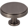 Jeffrey Alexander 1-3/4" Overall Length Brushed Pewter Richard Cabinet Knob 171L-BNBDL