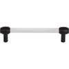 Jeffrey Alexander 128 mm Center-to-Center Matte Black Carmen Cabinet Bar Pull 775-128MB