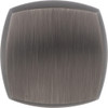 Jeffrey Alexander 1-1/8" Overall Length Brushed Pewter Square Audrey Cabinet Knob 278BNBDL