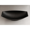 ALFI brand AB9991BM Black Matte 71" Solid Surface Resin Free Standing Hammock Style Bathtub