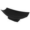 ALFI brand AB9992BM Black Matte 71" Solid Surface Resin Free Standing Hammock Style Bathtub