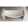ALFI brand HammockTub2-WM White Matte 71" Solid Surface Resin Suspended Wall Mounted Hammock Bathtub