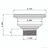 Ruvati Kitchen Sink Strainer Drain Assembly - Brass / Gold Tone Stainless Steel - RVA1022GG