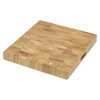 Ruvati 17 x 16 x 2 inch thick End-Grain French Oak Butcher Block Solid Wood Large Cutting Board - RVA2445OAK