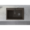 Ruvati 33 x 22 inch epiGranite Drop-in Topmount Granite Composite Single Bowl Kitchen Sink - Espresso Brown - RVG1033ES