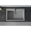 Ruvati 33 x 22 inch epiGranite Drop-in Topmount Granite Composite Single Bowl Kitchen Sink - Silver Gray - RVG1080GR
