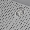 Ruvati 33 x 22 inch epiGranite Drop-in TopMount Granite Composite Double Bowl Low Divide Kitchen Sink - Silver Gray - RVG1385GR