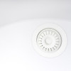 Ruvati 33 x 22 inch epiGranite Drop-in TopMount Granite Composite Double Bowl Low Divide Kitchen Sink - Arctic White - RVG1385WH