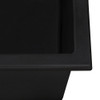 Ruvati 30 x 18 inch Granite Composite Undermount Single Bowl Kitchen Sink - Midnight Black - RVG2030BK