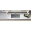 Ruvati 30 x 18 inch Granite Composite Undermount Single Bowl Kitchen Sink - Silver Gray - RVG2030GR