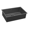 Ruvati 33-inch Undermount Gunmetal Black Stainless Steel Kitchen Sink 16 Gauge Single Bowl - RVH6433BL