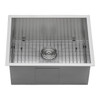 Ruvati 23-inch Undermount 16 Gauge Zero Radius Kitchen Sink Stainless Steel Single Bowl - RVH7100