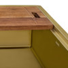 Ruvati 33-inch Matte Gold Workstation Apron-Front Brass Tone Stainless Steel Kitchen Sink - RVH9207GG
