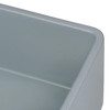 Ruvati 30 x 20 inch Fireclay Reversible Farmhouse Apron-Front Kitchen Sink Single Bowl - Gray- RVL2100GR