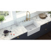 Ruvati 23-inch Fireclay Farmhouse Kitchen Laundry Utility Sink Single Bowl - White - RVL2468WH