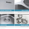 Ruvati 15 x 18 inch Undermount 16 Gauge Stainless Steel Bar Prep Sink - RVM4110