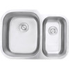 Ruvati 29-inch Undermount 60/40 Double Bowl 16 Gauge Stainless Steel Kitchen Sink - RVM4500