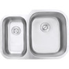 Ruvati 29-inch Undermount 40/60 Double Bowl 16 Gauge Stainless Steel Kitchen Sink - RVM4505