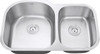 Ruvati 34-inch Undermount 60/40 Double Bowl 16 Gauge Stainless Steel Kitchen Sink - RVM4600