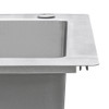 Ruvati 25 x 22 inch Drop-in Topmount Kitchen Sink 16 Gauge Stainless Steel Single Bowl - RVM5025