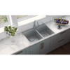 Ruvati 33 x 22 inch Drop-in Topmount Kitchen Sink 16 Gauge Stainless Steel 50/50 Double Bowl - RVM5150