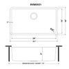 Ruvati 31-inch Undermount Kitchen Sink 16 Gauge Stainless Steel Single Bowl - RVM5931