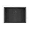 Ruvati 18 x 12 inch Gunmetal Black Stainless Steel Rectangular Bathroom Sink Undermount - RVH6110BL