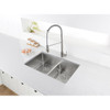 Ruvati 36-inch Low-Divide Undermount 60/40 Double Bowl 16 Gauge Stainless Steel Kitchen Sink - RVH7417