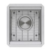 Ruvati 13 inch Workstation Bar Prep Sink with Cover Undermount 16 Gauge Stainless Steel Single Bowl - RVH8316