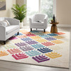 Modway Entourage Florin Abstract Floral 8x10 Area Rug Multicolored R-1166A-810