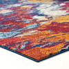 Modway Entourage Foliage Contemporary Modern Abstract 8x10 Area Rug Blue, Orange, Yellow, Red R-1172A-810