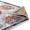 Modway Entourage Kensie Distressed Floral Moroccan Trellis 8x10 Area Rug Ivory, Blue, Red,Orange,Yellow R-1173A-810