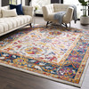 Modway Entourage Samira Distressed Vintage Floral Persian Medallion 8x10 Area Rug Multicolored R-1174A-810