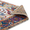 Modway Entourage Samira Distressed Vintage Floral Persian Medallion 8x10 Area Rug Multicolored R-1174A-810