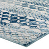 Modway Reflect Giada Abstract Diamond Moroccan Trellis 5x8 Indoor/Outdoor Area Rug Ivory and Blue R-1178A-58