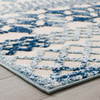 Modway Reflect Giada Abstract Diamond Moroccan Trellis 8x10 Indoor/Outdoor Area Rug Ivory and Blue R-1178A-810