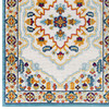Modway Reflect Ansel Distressed Floral Persian Medallion 5x8 Indoor and Outdoor Area Rug Multicolored R-1183A-58