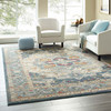Modway Tribute Diantha Distressed Vintage Floral Persian Medallion 8x10 Area Rug Multicolor R-1190A-810