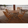 Anderson Bahama Classic Folding Armchair 5-Pieces Dining Set - Set-28
