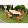 Anderson Sahara Dining Side Chair 9-Pieces Oval Dining Set - Set-76