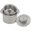 Ruvati Extended Garbage Disposal Flange with Deep Basket Strainer and Stopper - Stainless Steel - RVA1052ST