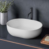 Ruvati 19-inch Matte White epiStone Solid Surface Modern Bathroom Vessel Sink - RVB2119WH