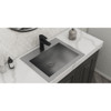 Ruvati 21 x 17 inch Drop-in Topmount Bathroom Sink Brushed Stainless Steel - RVH5110ST