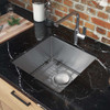 Ruvati 18 inch Undermount Bar Prep 16 Gauge Kitchen Sink Round Corners Stainless Steel Single Bowl - RVH7118